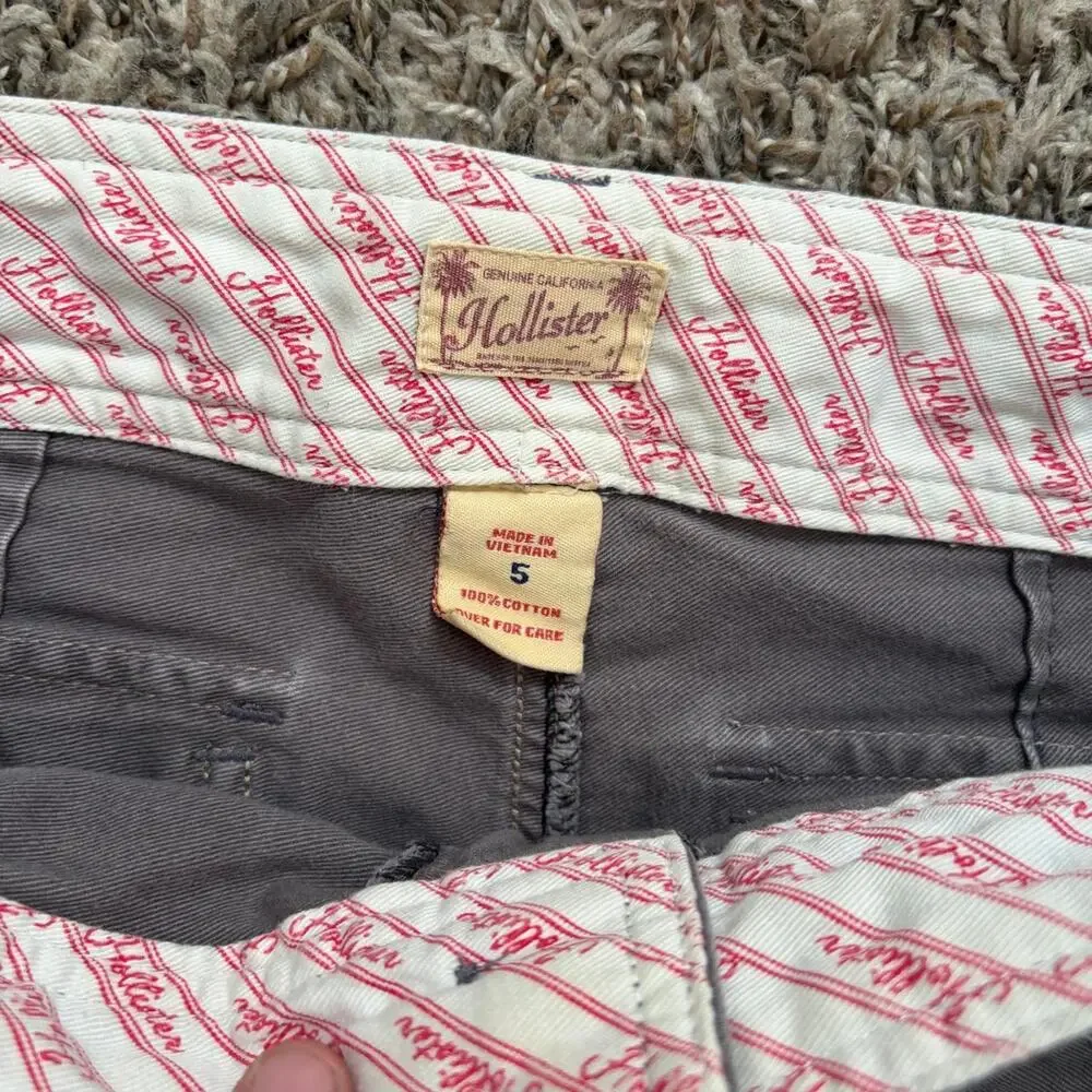 Vintage Y2K Hollister Mini Shorts Women’s Sz 5 Summer Glam Cute Beach